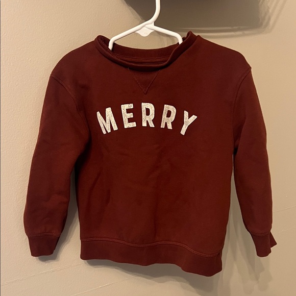 Merry Burgundy Sweatshirt - Little Co - Picture 1 of 3